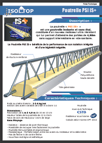 Fiche Technique Poutrelle PSI IS+