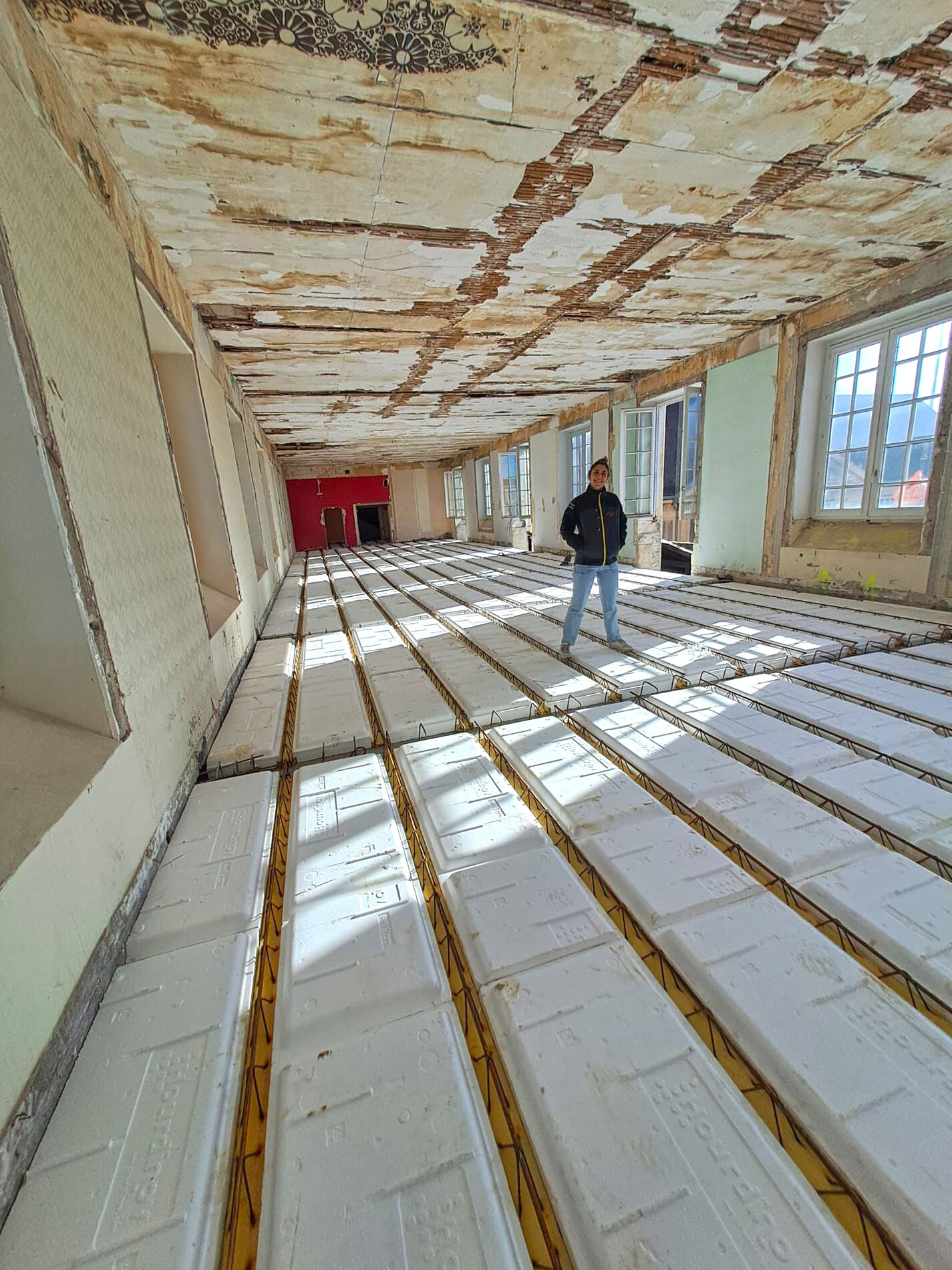 Plancher léger pour rénovation ERP